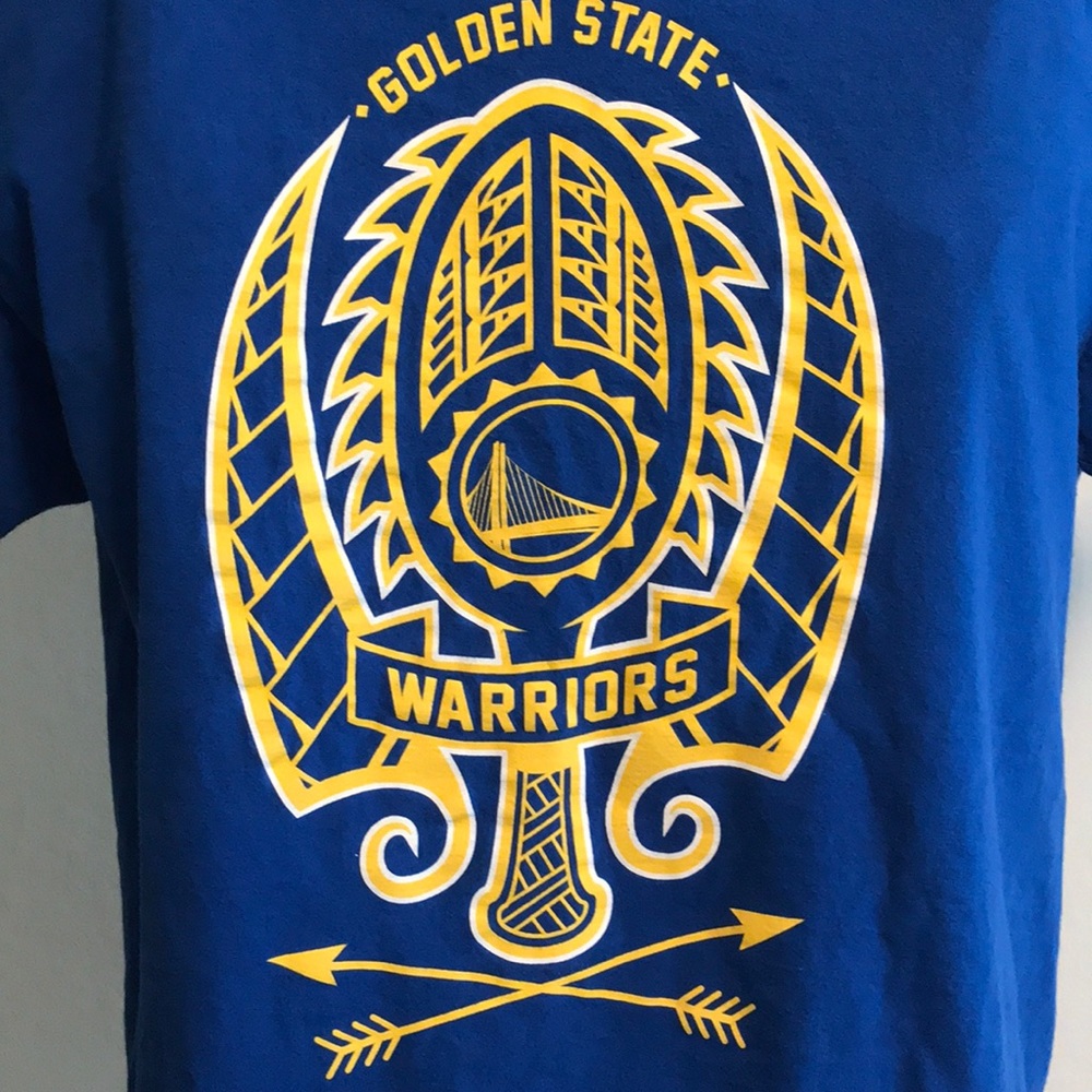 Golden State WARRIORS Hawaiian Polynesian T-shirt - Picture 2 of 7
